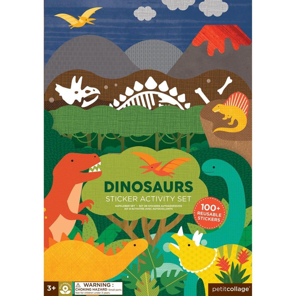 Petit Collage: Reusable Dinosaurs stickers - Kidealo