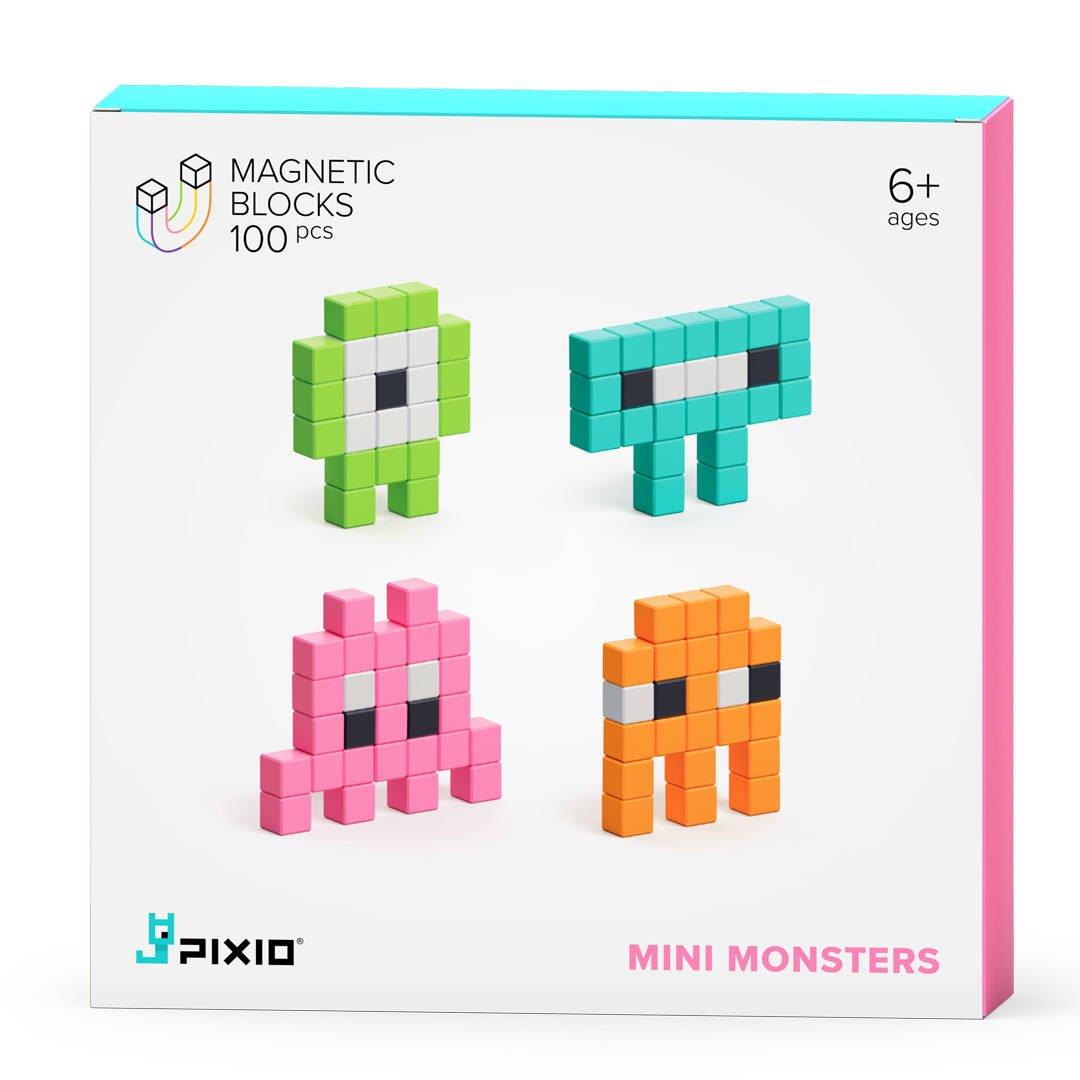 Pixio: Geschicht Serie Mini Monsters Magnéitblocken 100 El.