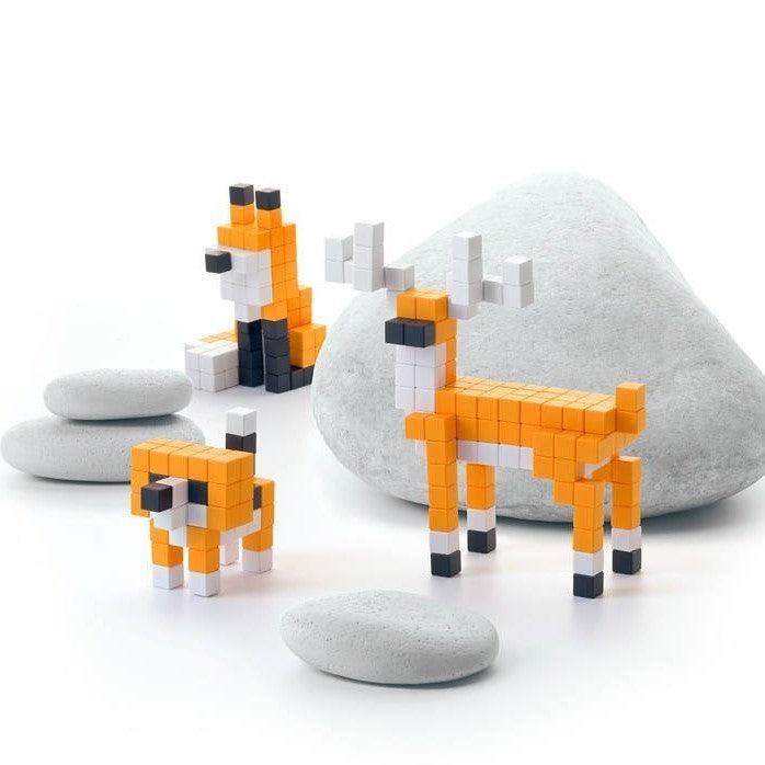 Pixio: Story Series Orange Animals магнитни блокчета 162 ел.