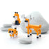 Pixio: Story Series Orange Animals magnetic blocks 162 el.
