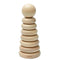 PlanToys: дървена кула Stacking Ring Natural