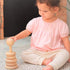 PlanToys: wooden tower Stacking Ring Natural
