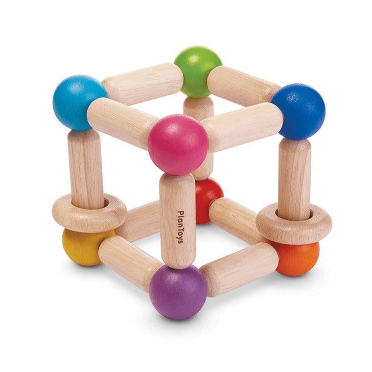 PlanToys: wooden manipulative toy for babies Cube - Kidealo
