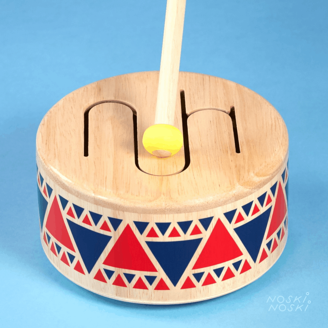 PlanToys: wooden Solid Drum - Kidealo