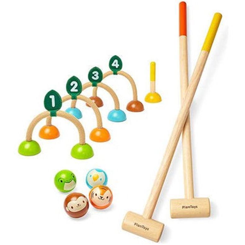 PlanToys: wooden croquet set - Kidealo