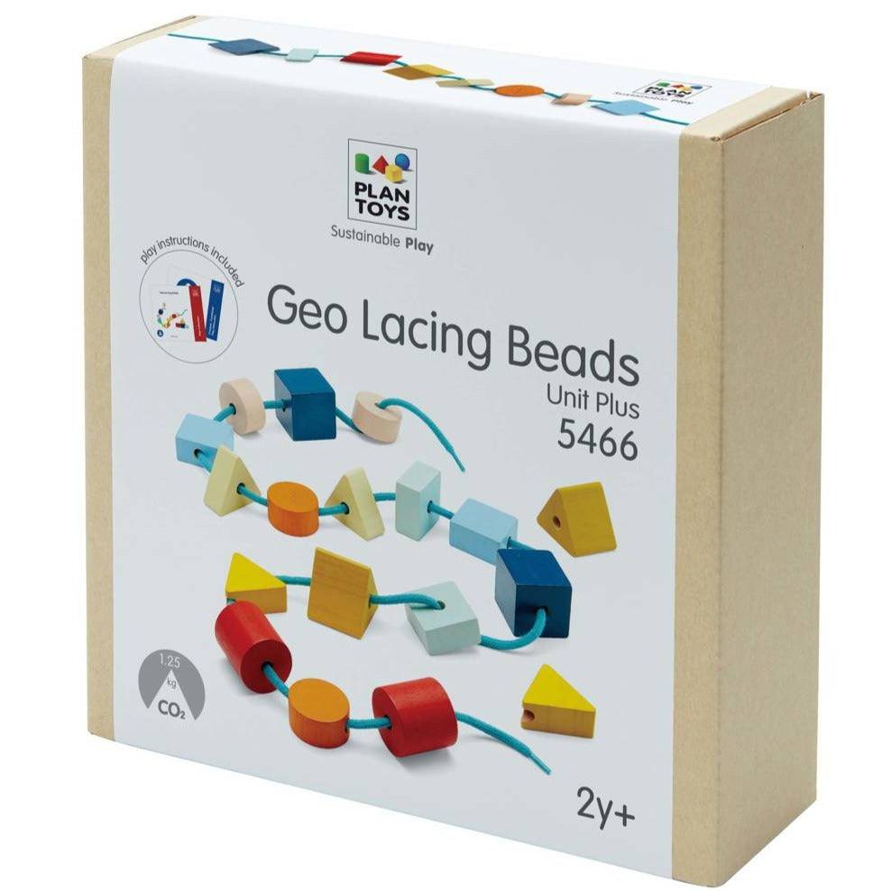 PlanToys: colorful Geo Lacing Beads threader
