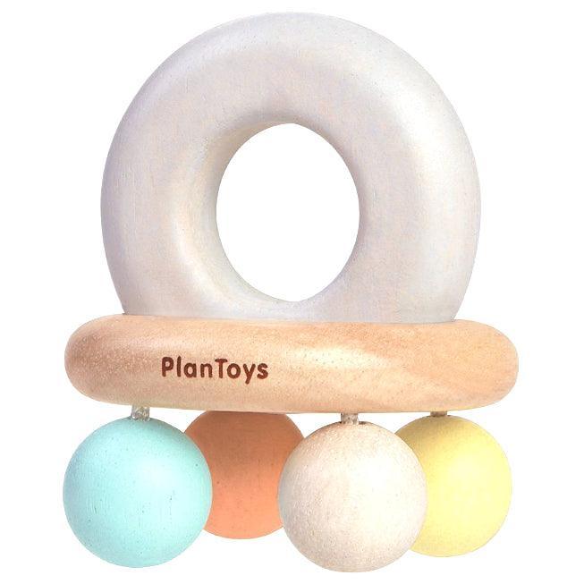 PlanToys: pastel Rattle Bell rattle - Kidealo