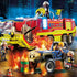 Playmobil: Ugunsdzēsības departamenta darbība ar pilsētas darbību ugunsdzēsības transportlīdzekli