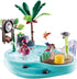 Playmobil: piscina de canhão de água divertida da família