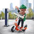 „Playmobil“: hipsteris su specialiu plius elektriniu motoroleriu