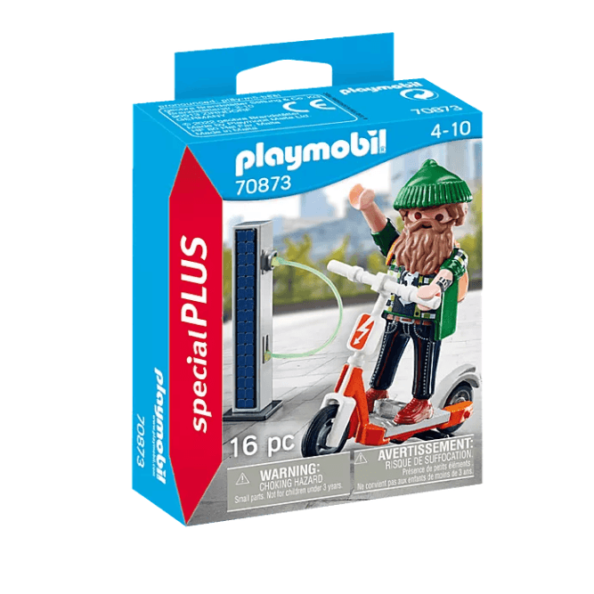 PLAYMOBIL: hipster with Special Plus electric scooter