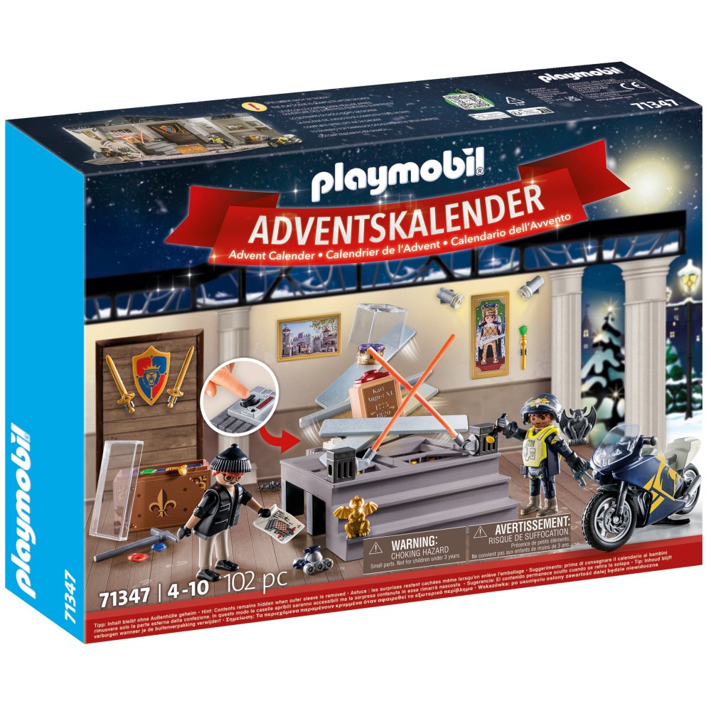 Playmobil: Advent Naptári Rendőrség. lopás a múzeum karácsonyi karácsonykor