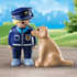 Playmobil: polițist cu un câine 1.2.3