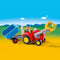 PLAYMOBIL: tractor with trailer 1.2.3