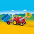 PLAYMOBIL: tractor with trailer 1.2.3