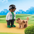 Playmobil: vétérinaire avec chien 1.2.3