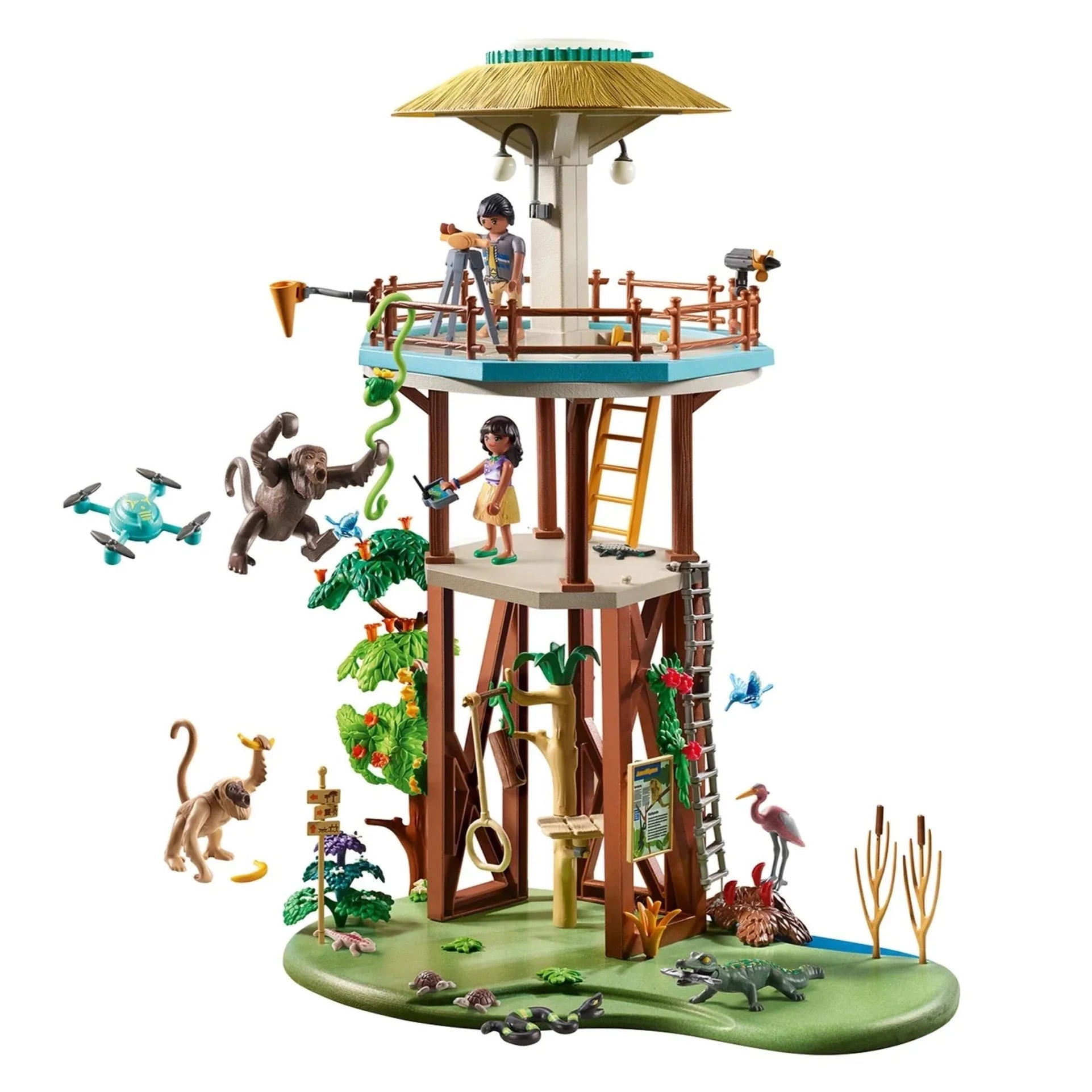 PLAYMOBIL: Wiltopia research tower with compass