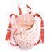 Pomea: porte-bébé en tissu pour poupée rose
