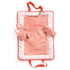 Pomea: fabric travel changing table for doll Pink