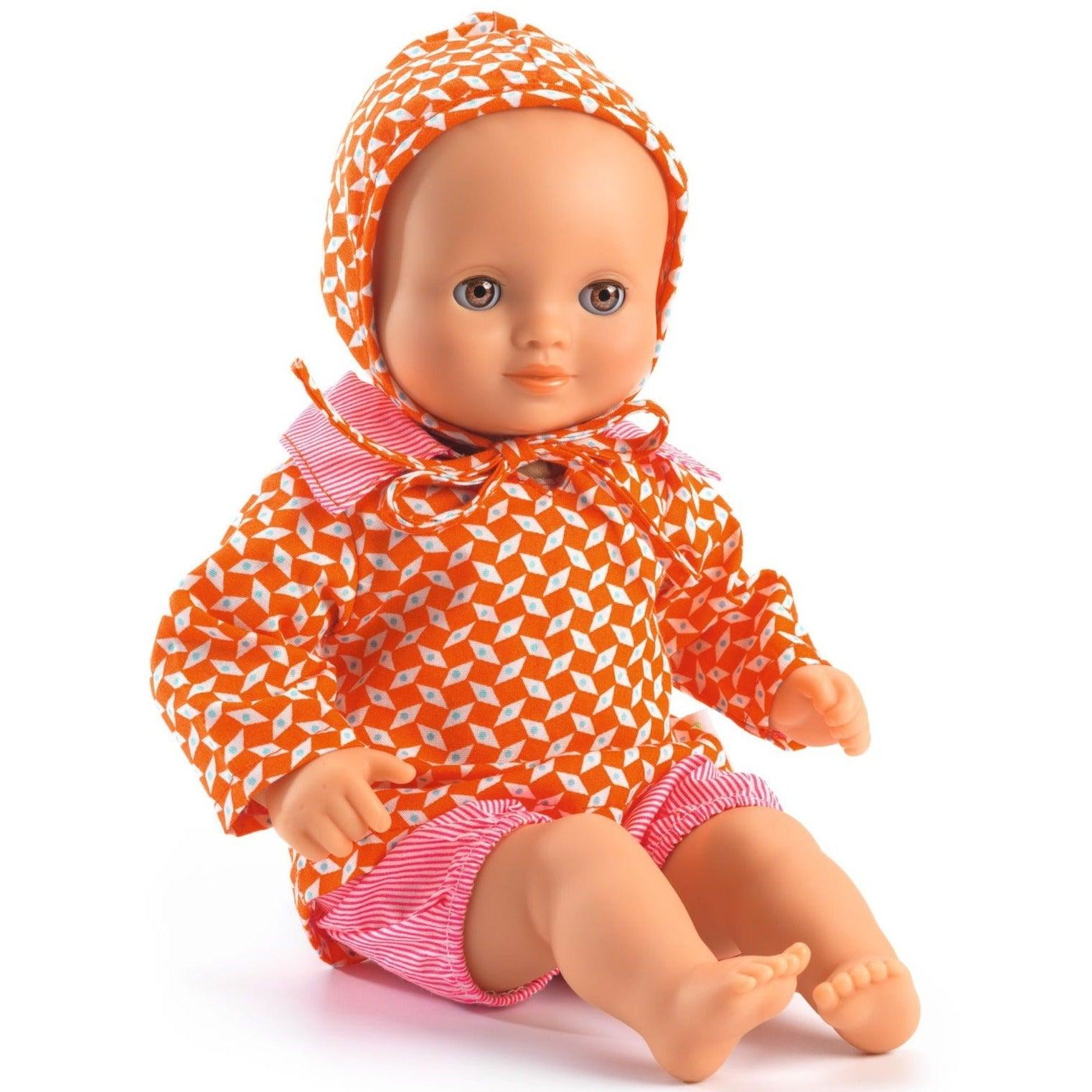 Pomea: Oranžové a růžové oblečení pro Petit Pan Doll
