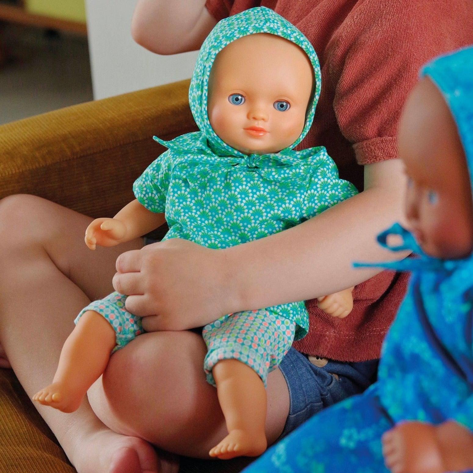 Pomea: turquoise clothes for Petit Pan doll