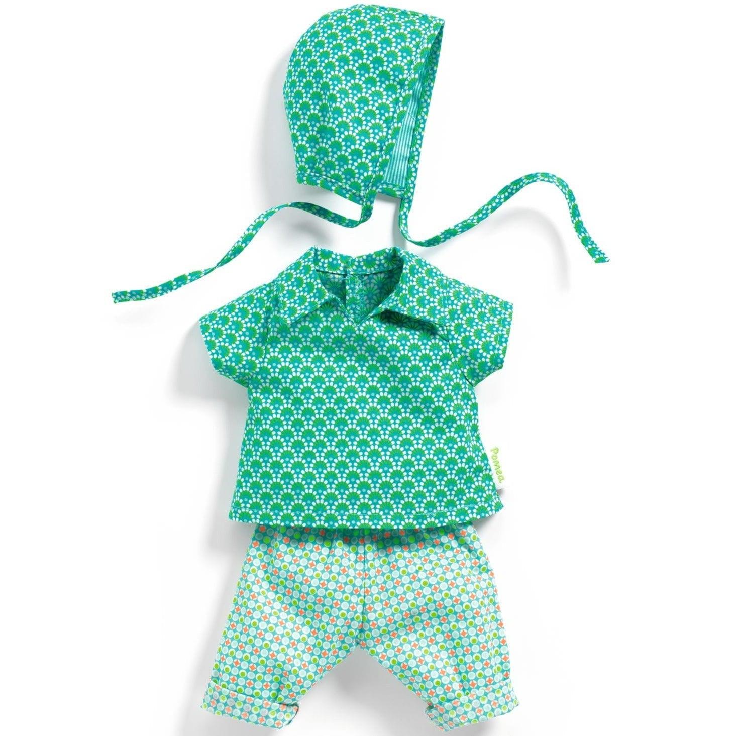 Pomea: turquoise clothes for Petit Pan doll