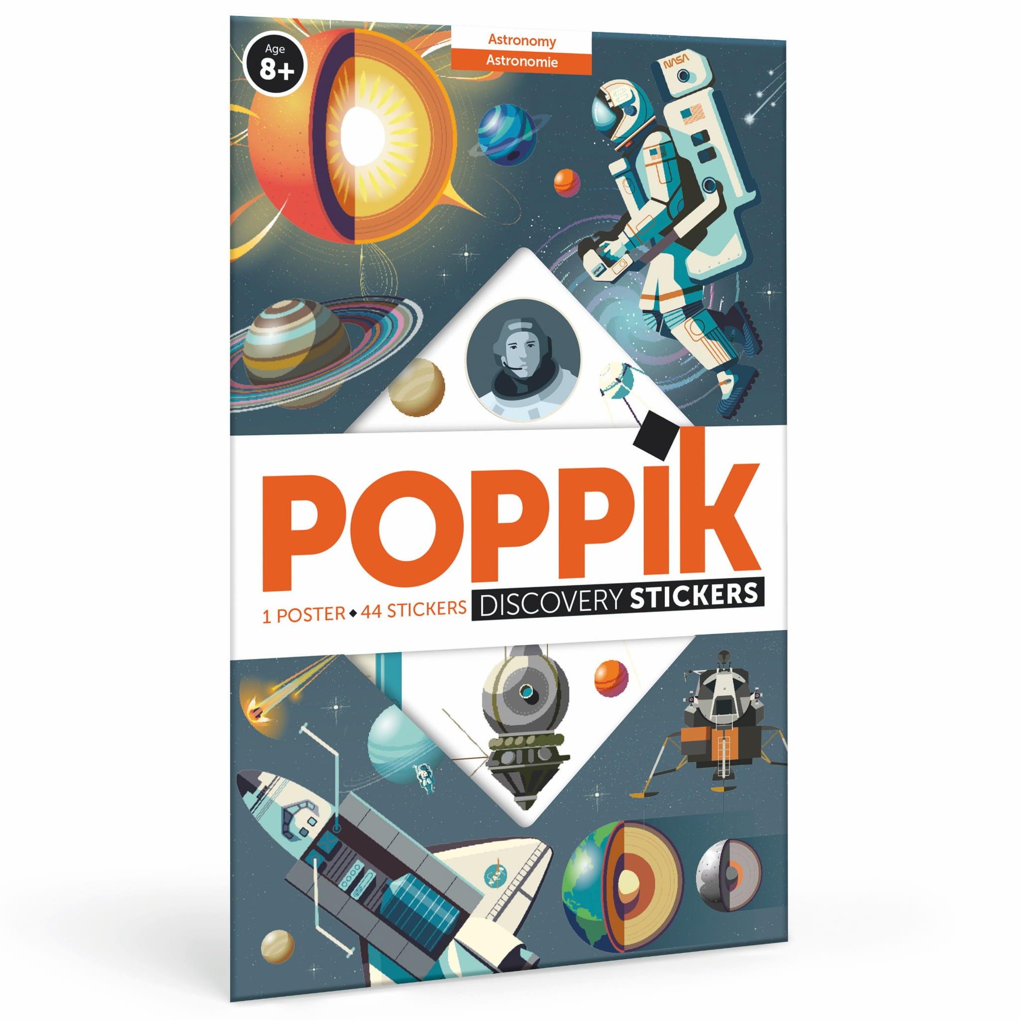 Poppik: pôster de retalhos de astronomia