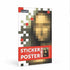 Poppik: Mona Lisa pixel art sticker poster - Kidealo