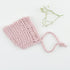 Przytullale: yarn cap for Miniland mini doll