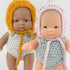 Przytullale: yarn cap for Miniland mini doll