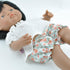 Przytullale: cream colored blouse and shorts in a combination Miniland doll clothes