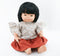 Przytullale: Kupferrock und Bluse mit Rüschen Miniland Puppenkleidung
