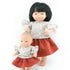 Przytullale: Kupferrock und Bluse mit Rüschen Miniland Puppenkleidung