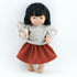 Przytullale: медна пола и блуза с волани дрехи за кукли Miniland