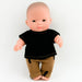 Przytullale: Miniland mini doll t-shirt and sweatshorts outfit