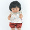 Przytullale: Apfeltunika und Musselin -Bloomer Kleidung für Miniland Puppe