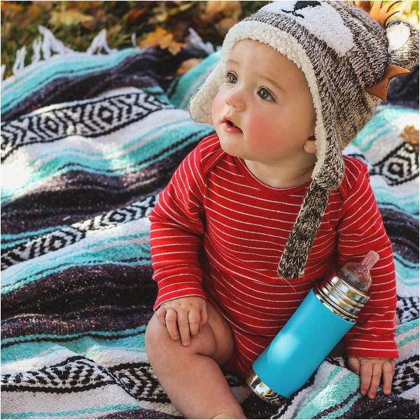 Pura: Kiki 325 ml thermobottle with pacifier