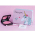 Rosajou: caja de metal de unicornio cosméticos para niñas