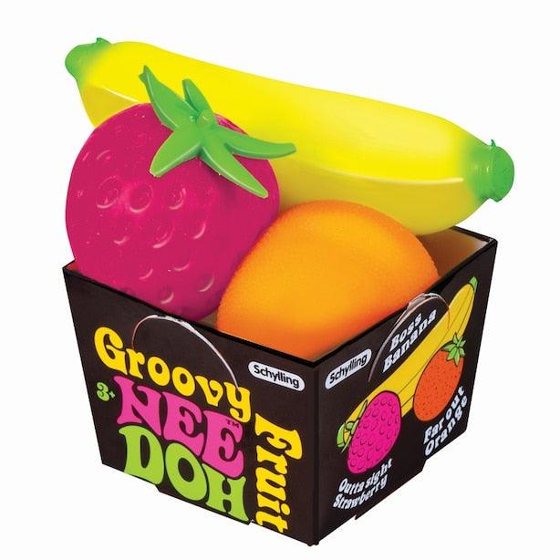 Schylling: sensoriske frugt squishies Groovy Fruit NeeDoh
