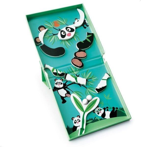 Kratzer: Magnetischer Panda -Ballspur -Puzzle -Magnetpuzzle Lauf