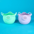 Scrunch: rolled silicone bucket-cup