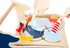 Petit pied: Baby Walker Whale Wooden Activity Pusher