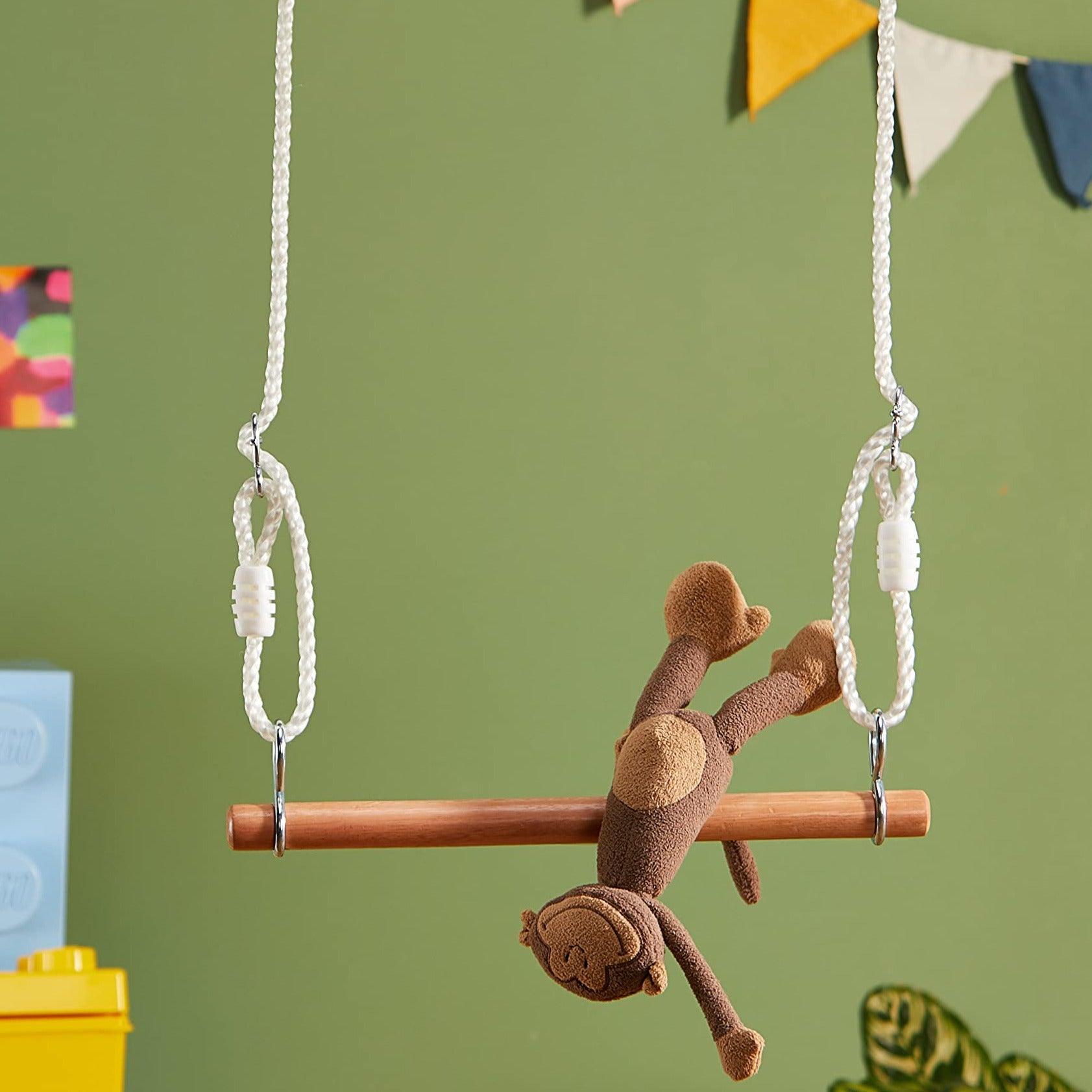 Small Foot: Wooden Trapeze swing on a wooden bar