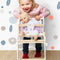 Petit pied: chaise d'alimentation en poupée 2in1 chaise haute