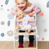 Petit pied: chaise d'alimentation en poupée 2in1 chaise haute