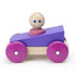 Tegu: Магнитна състезателна дървена кола за бебета и малки деца