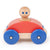 Tegu: leseni avtomobil z magnetnim dirkačem za dojenčke in malčka