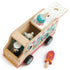 Nježne igračke od listova: Penguin's Gelato Van sladoled kamion
