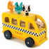 Tender Leaf Toys: Animal Taxi car