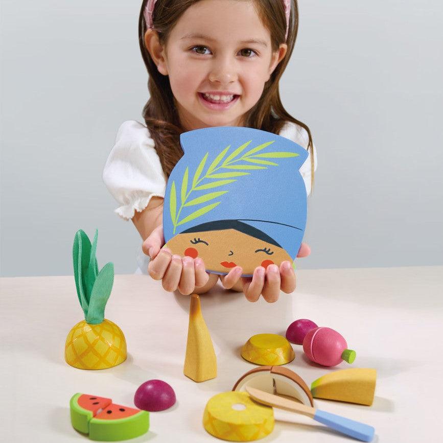 Nabídné listové hračky: Mini šéfkuchař Tropical Fruit Cutting Board